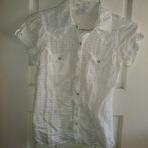 Lady Charlotte Russe button up see through